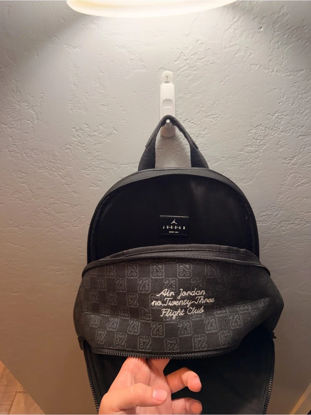 Nike Black Patterned Jordan Patch Backpack